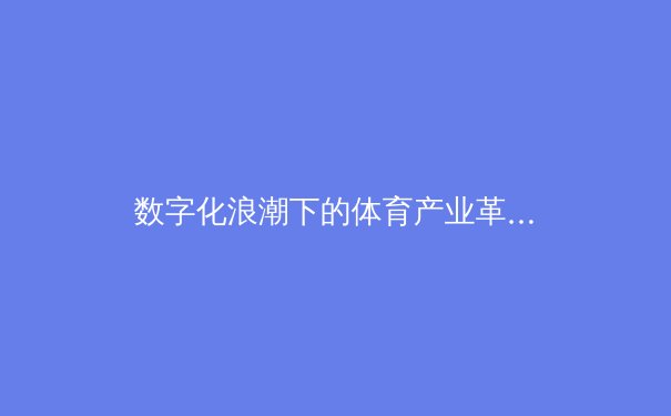 数字化浪潮下的体育产业革命：科技如何重塑赛事体验与商业模式 - 3